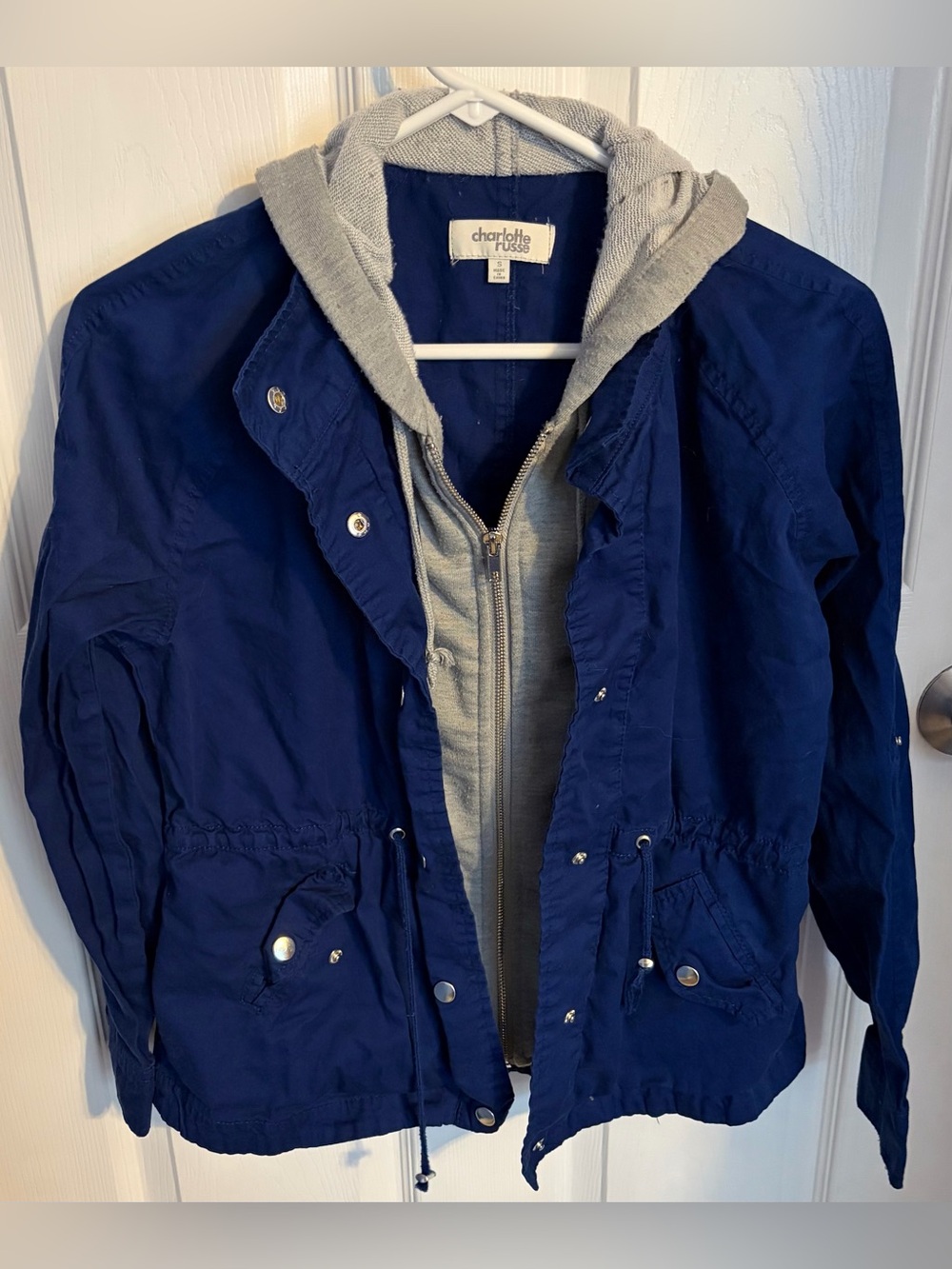 Jacket Zip & Snap Hooded Charlotte Rouse, Women’s Size Small